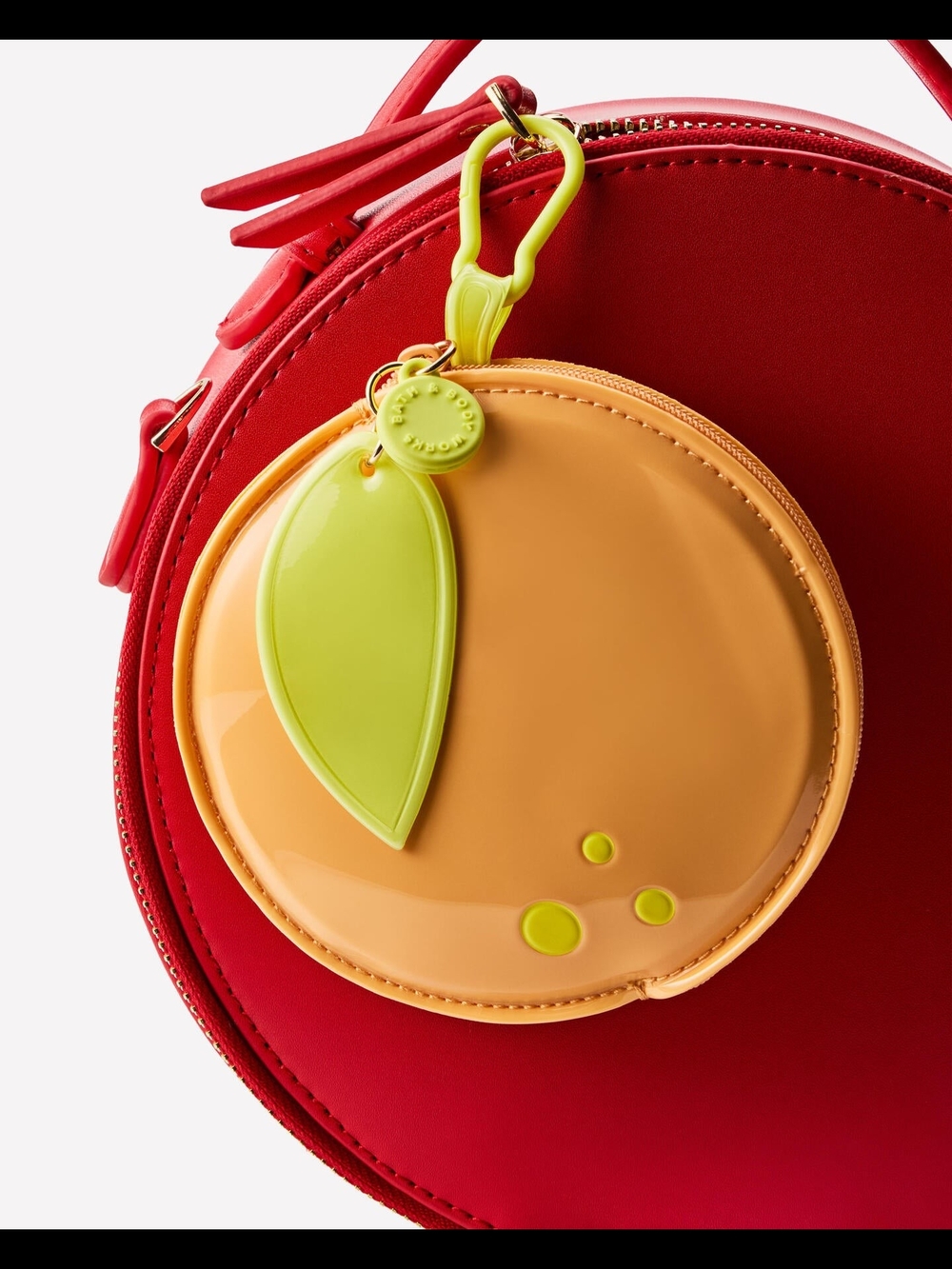 Tangerine with Lime Coin Purse - Picture 2 of 3